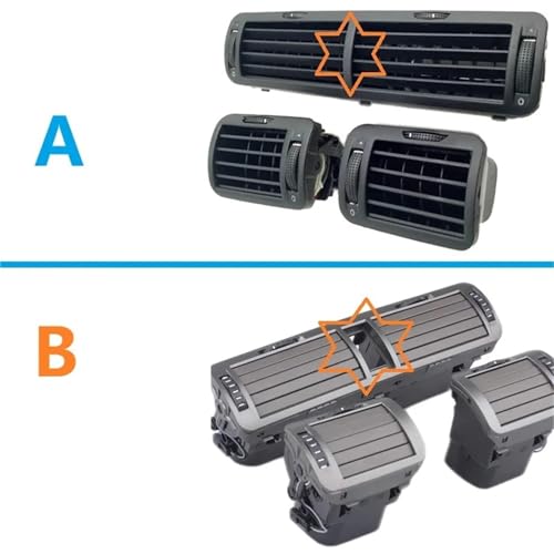 Rejilla de ventilación frontal con ajuste preciso para salpicadero de Passat B5 B3 2