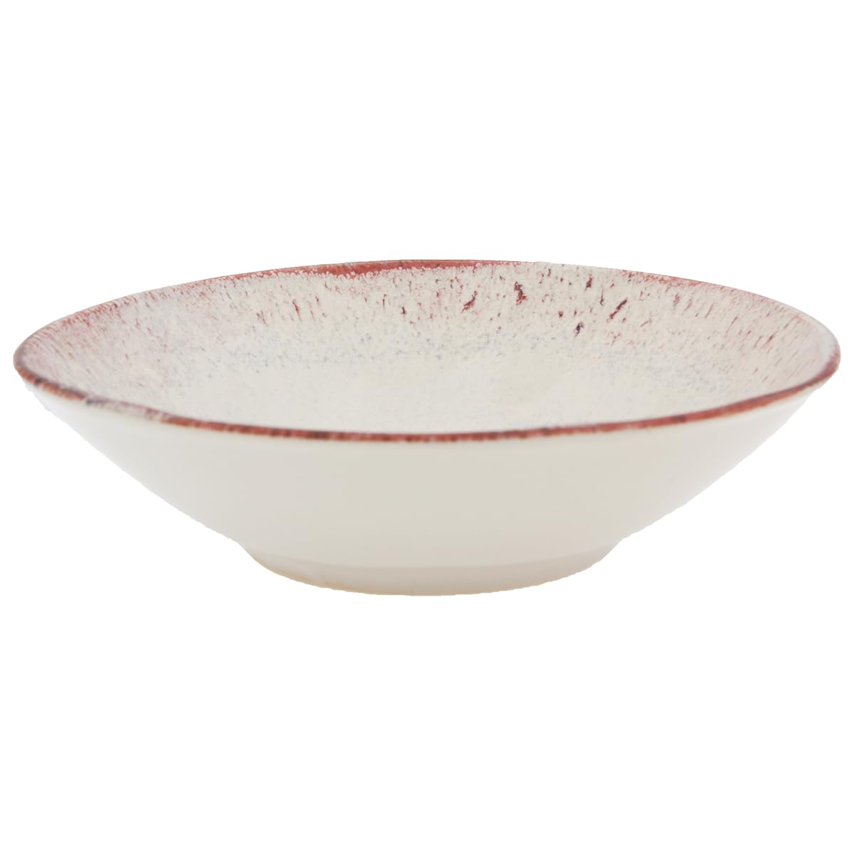 Artime Lot de 6 Assiettes Creuses, Assiettes en Céramique beige et Rose, Chic, Assiette à pâtes, Adapté Lave-Vaiselle et Micro-onde