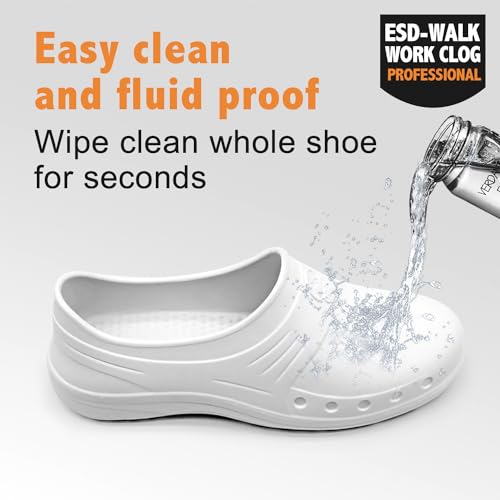 Women Slippers, Non Slip Work Shoes, Waterproof, Oil Resistant and Anti-Static, Suitable for Hospital Doctors, Nurses, Kitchen, Laboratory, Healthcare Or Home Use4