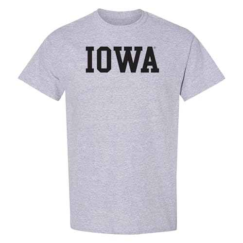 Image of NCAA Basic Block, Team Color T Shirt, College, University - Grey - XXL