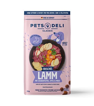 Produktbild von Trockenfutter Lamm mit Süßkartoffel und Minze für Hunde - 2 kg