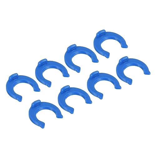 QUARKZMAN 1/4 Rapida Connessione Blocco Clip x 30pz Blu Connettore Rapido del Depuratore D'acqua Osmosi Raccordi per RO Osmosi Inversa Acqua Filtro, [Blu]