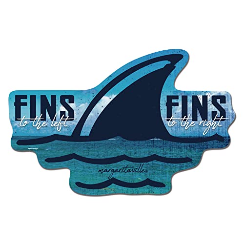 Rico Industries Margaritaville Fins Shape Cut Pennant - Home and Living Room Décor - Soft Felt EZ to Hang, 18" x18"