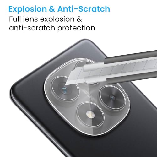 Image of FIRST MART Premium Camera Lens Protection Compatible with Redmi Note 14 Pro With Edge-To-Edge Protector Coverage | Transparent, Pack of 1