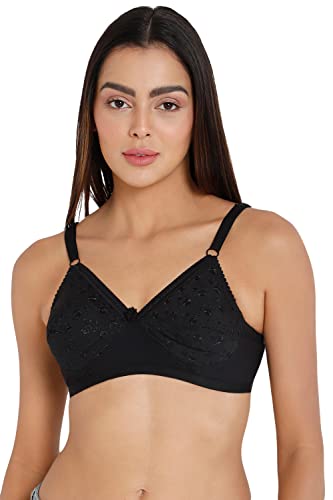 Image of Naidu Hall Women's Cotton Brassiere | Non-Padded | Non-Wired | Full Coverage | Regular Bra for Women 1 Piece