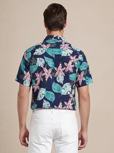 Image of GRECIILOOKS Shirts for Mens | Stylish Shirt for Summer and Vacation | Casual Printed Outfit Men | Trendy Button Down Reguler fit Men`s Shirt | Comfort Rich Formal Shirts