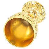 LOORGVEL Vintage Metall weinkelch Geprägter Europäischer Schnapsbecher aus Leichtes Wiederverwendbares Trinkgefäß für Zuhause Bar Geschenk für Weinliebhaber Elegantes Retro design