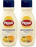Prima Mayonesa receta tradicional con huevos 100% origen España. 400 ml (Paquete de 2)