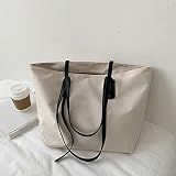Oukerde Mode Femme Sac à Bandoulière avec Zip Grande Capacité Sac D'épaule Léger Sac Fourre-Tout Loisir Sac à Provisions pour Vie Quotidienne Voyage Travail Ecole Plage Sacs Cadeaux,Sacs à Livres.