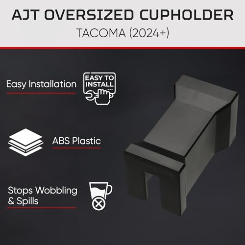 Inserto portavasos para Toyota Tacoma 2024+ negro miniatura 4