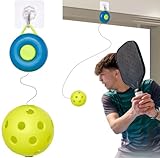 Pickleball Trainer, Continuous Rebound for Pickleball Training and Practice - Enhance Reaction Time & Hand-Eye Coordination Gift for All Ages and Skill Levels (Donut)