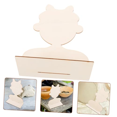 SEWACC Portrait Shaped Pottery Art Board Clay Crafting Board for DIY Projects