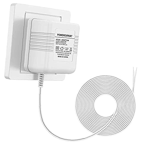 Video doorbell transformer 24V 500mA wire transformer adapter with 8m charging cable