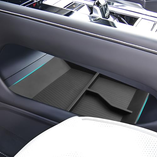 SHAOHAO for 2026 Volkswagen Atlas Under Console Organizer for 2024 2025 2026 Volkswagen Atlas Accessories Lower Organizer (SE/SE with Tech/SEL/SEL R-Line/SEL Premium R-Line) Storage Box Tray