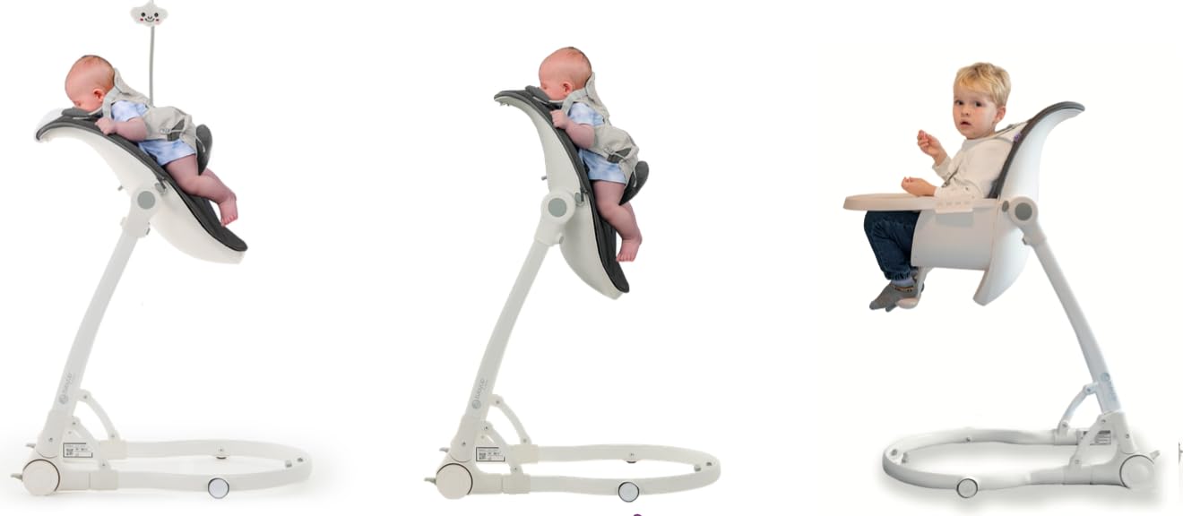 Chaise Bébé Anti-Reflux | Siège d’Alimentation Vertical pour Soulager Reflux & Coliques | De la Naissance à 3 Ans | Assise Réglable à 70°, Convertible en Chaise Haute