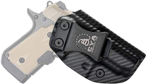 CYA Supply Co. Fits Kimber Micro 9 Inside Waistband Holster Concealed Carry IWB Veteran Owned Company (Carbon Fiber, 027- Kimber Micro 9)