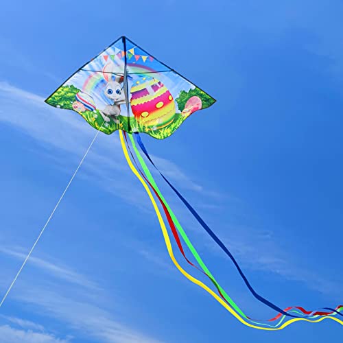 Easter Bunny Kite For Kids, Easy To Fly Delta Kite For Boys And Girls #TOP3