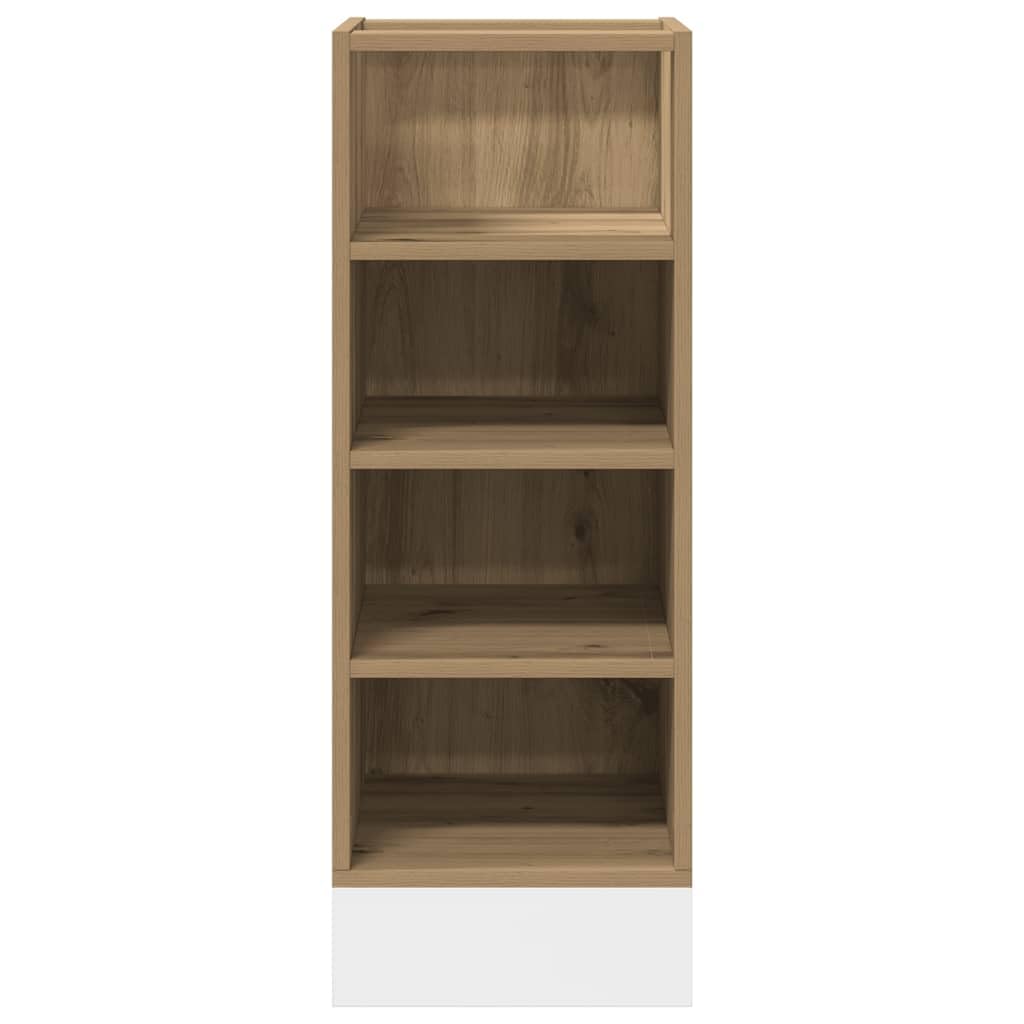 vidaXL Unterschrank Riga Artisan-Eiche 30x44,5x81,5 cm Holzwerkstoff,Küchenschrank, Gastronomieschrank, Gastro Möbel, Küchenmöbel, Aufbewahrungsschrank