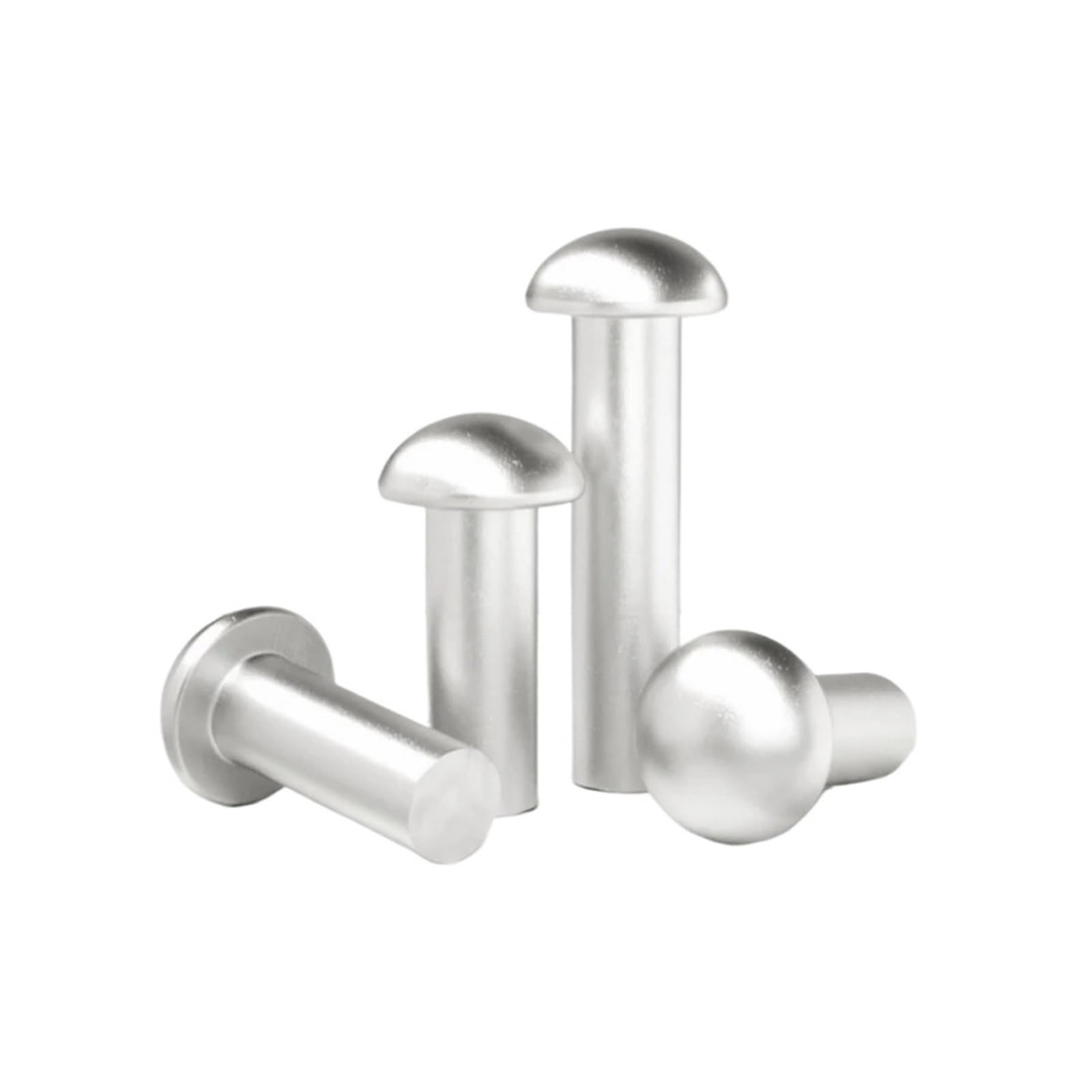 Confezione di Rivetti, Rivetti in Alluminio a Test Rivetto autobloccante a Testa bombata semitonda in Alluminio M2-M8 GB867(40mm,M2-100pcs)
