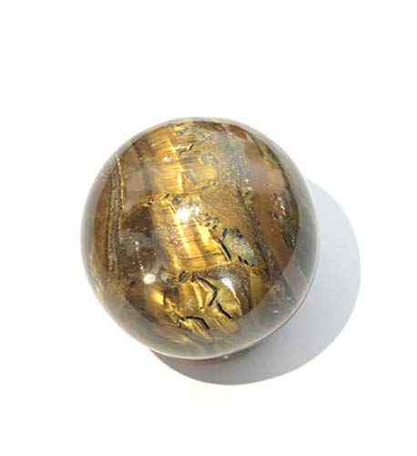 Sphère oeil de tigre 42mm pour créer un espace de méditation et bien-être chez soi