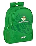 Safta Real Betis Balompié Oficial mochila escolar. Ideal desde los 14 años. 2 años de garantía.