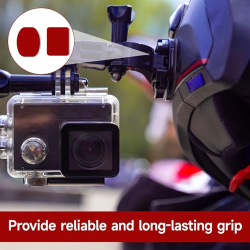 Image of Double Tape for Car Dashboard, 8PCS 3M Double Side Tape Heavy Duty, Dash Cam Adhesive Sticker, Electrostatic Sticker for Dash Cam, Reusable Dashboard Adhesive for Car Glass