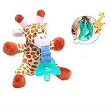 Infant Soothie Snuggle Pacifier with Detachable Plush Toy - BPA-Free Silicone Pacifier Teether -...