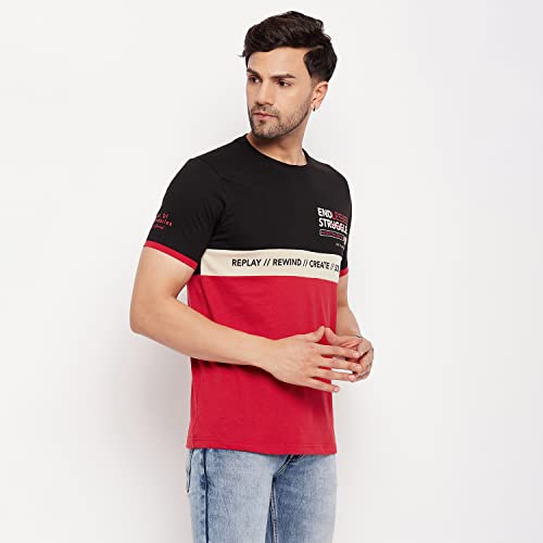 Image of Duke Stardust Men Half Sleeve Round Neck Cotton T-Shirt (LF5830 Black XL)