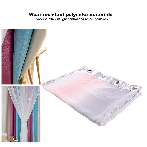 Cortinas paneles de doble Ins Wind con diseño calado degradado Jeffergarden 6
