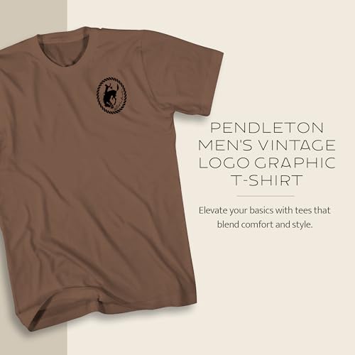 Image of Pendleton Men's Graphic T-Shirt, 100% Cotton Short Sleeve Tee, Soft Water-Based Print Casual Shirt, Crew Neck