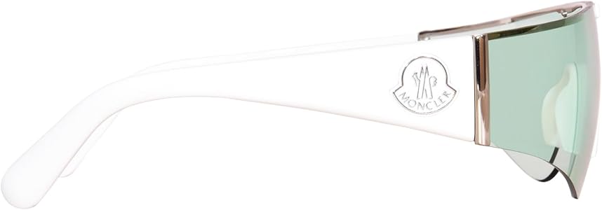 希少✨MONCLER Combi frame sunglasses Moncler ME6004 Claro L (51 - 21) with Brown lenses and White frame