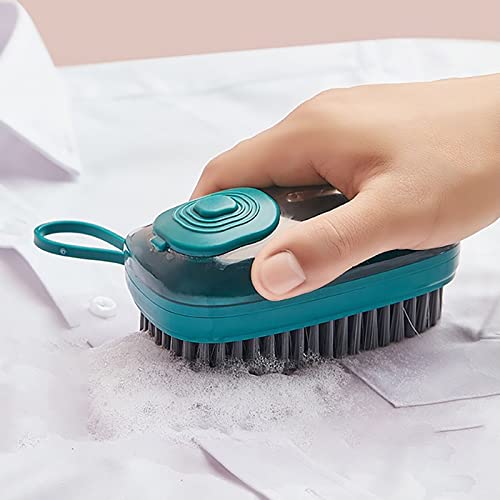 Soft Bristle Brush, Multi-Functional Cleaning Brush, Easy To Grip Household Cleaning Brush, Reusable Easy To Grip Soft Bristle Brush, 3 Replaceable Brushes For Sink Cleaning, Clothes Cleaning, Kitchen #TOP7