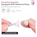 SAVILAND 3 Set Essentials Nail Holder for Painting Nails:Nail Stand for Press Ons Powerful Magnetic Nail Stand Fake Nail Stand for Nail Holder Nail Display Press on 40 Pcs Reusable Adhesive Putty Home