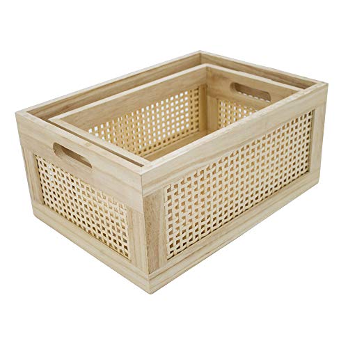 Desktop-storage-basket-sundry-office-drawer-storage-box-wood-frame-storage-basket-Rectangle-B-Set2 Desktop storage basket sundry office drawer storage box wood frame storage basket Rectangle B Set2