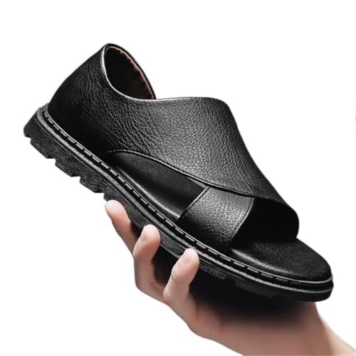 Casual Men Sandals Outdoor Breathable Walking Slippers Male Slides Lightweight Leather Comfortable Men Sandals
