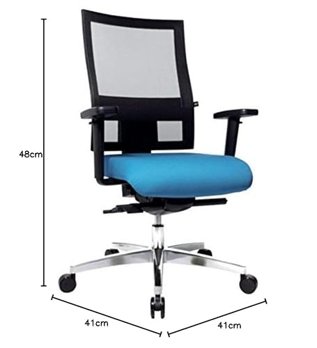 TOPSTAR Ergonomischer Bürostuhl Sitness® 60 Netzstoff Stoff Blau