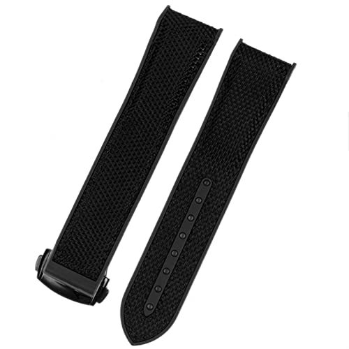 Bracelet montre pour Planet Ocean 600 en silicone premium et boucle déployante