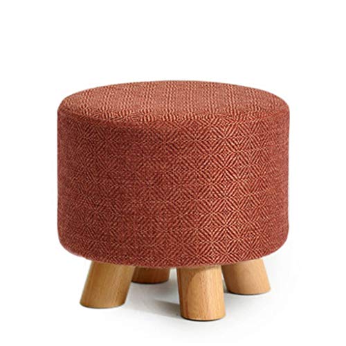 Wooden Stool Taburete de Madera Maciza Sofá Taburete Taburete bajo Hogar Mesa de Centro Taburete Cambio de Zapatos Banco pequeño (Gris Claro) (Color : #5)