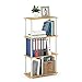 Furinno (99557BE/WH) Turn-N-Tube 4-Tier Multipurpose Shelf Display Rack - Beech/White