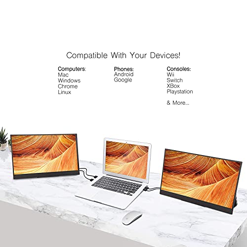 Sidetrak Solo Triple Portable Monitor For Laptop | 2 Freestanding 15.6” Fhd 1080P Led Screens | Compatible With Mac, Pc, & Chrome | Usb-C Or Hdmi | Speakers & Hdr Mode #TOP1
