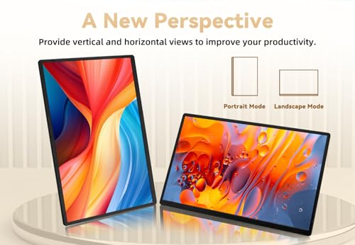Image of LOSC Portable Monitor for Laptop - 16 inch 1200P FHD Laptop Screen Extender 16:10 IPS Screen External Display with Stand Travel Monitor for PC Mac Phone Game Console