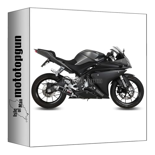 Ligne complete Mivv GP acier noir homologue pour moto Yamaha YZF R125 2014-2018