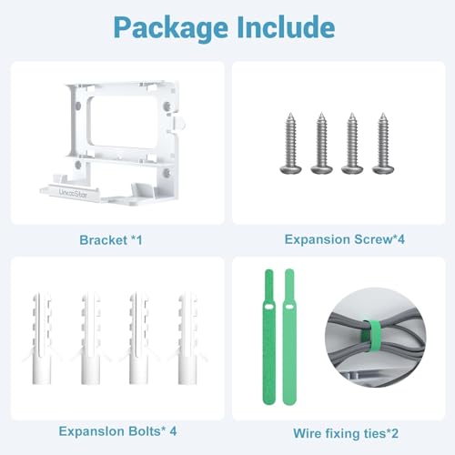 Yangers Wandhalterung Kit für Starlink Gen 3 Mesh Router, All in One Gen3 V3 Router wall mount halter Halterung Netzteil Montage Schreibtisch Ständer für Starlink V3 Standard & Gen 3 High Performance