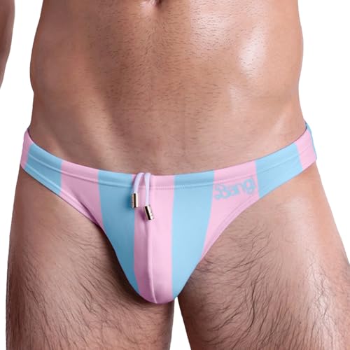 Bang Men's Swimwear Swim Mini Brief - Low Rise Sexy Bikini Premium Swimsuit (The Ken (Ibiza Edition) - L)