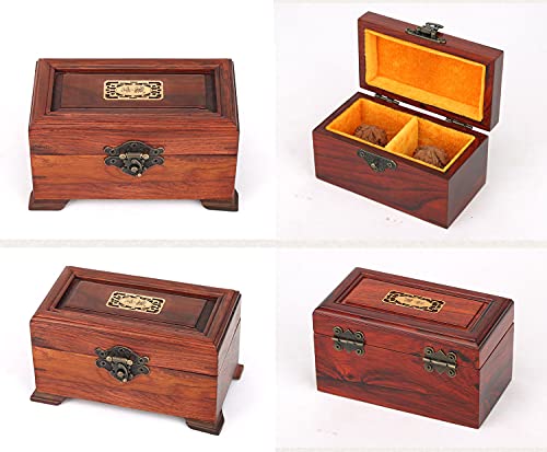 6Set Retro Design Jewelry Box Hinges And Antique Hasp Latch Decorative Cabinet Drawer Wooden Box Latch Buckle Vintage Bronze Engraved Mini Hinge Hardware Fittings With Screws Kit (Butterfly Hinge) #TOP6