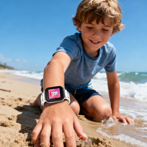 Paquete de 3 correas de nylon para reloj infantil 20 mm miniatura 7