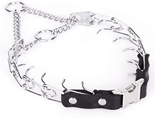 Herm Sprenger Prong Collar for Dog Training with Easy Quick Release Buckle - German Made Dog Collar with Chrome Plated Steel 2.25mm Prongs for Small Dogs (14-19" Neck)