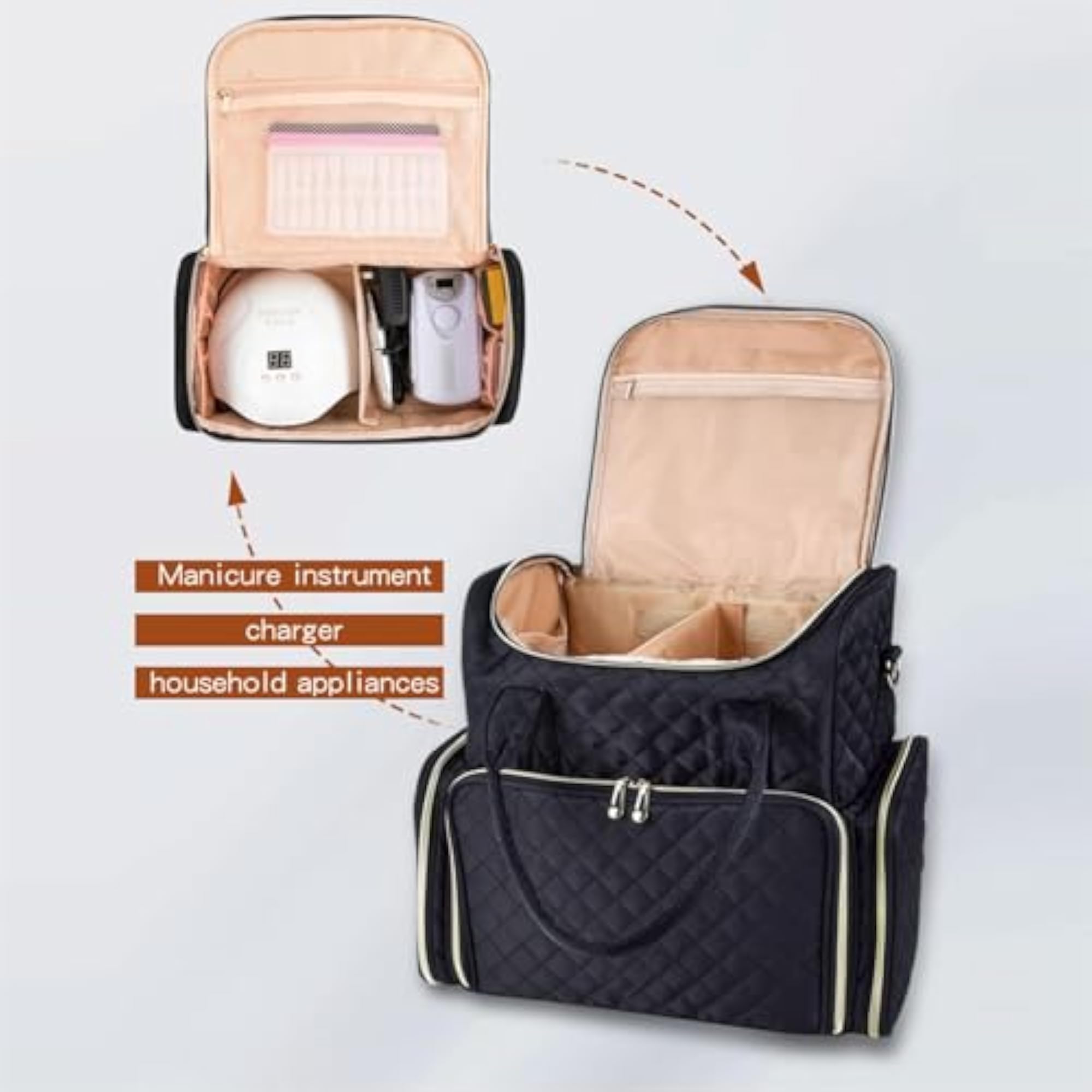 Nail Polish Carrying Case, Waterproof Nail Kit Organizer