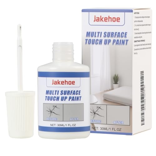 NIRJIK Smalto Riparazione 30 ml Bianco – Pennarello per Ritocchi su Smalto, Piastrelle, Ceramica, Lavabo e Metallo, Ideale per Coprire Graffi, Crepe ed Ammaccature con Finitura Liscia
