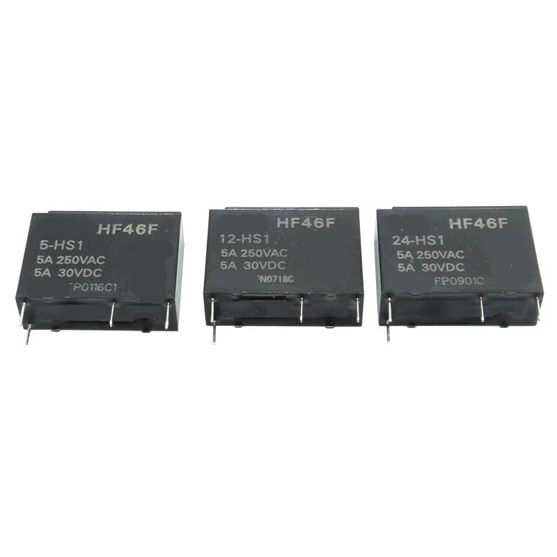 Relais de puissance HF46F-3 mini relais 4 broches 5V 5A 250VAC